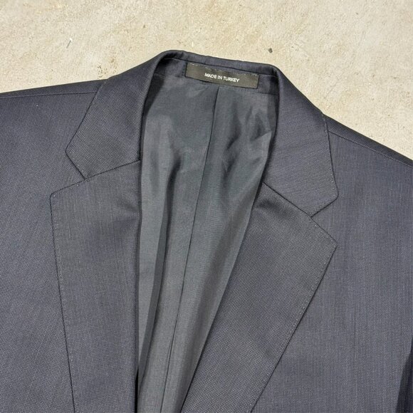 Hugo Boss Suit "James/Sharp" Super 120s Wool 2pc Birdseye Navy Blue 40R 30x29 - Picture 6 of 16